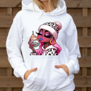 Ladies Freya Green "Pink Edition" Women Deluxe Heavy Hoodie XS-5XL