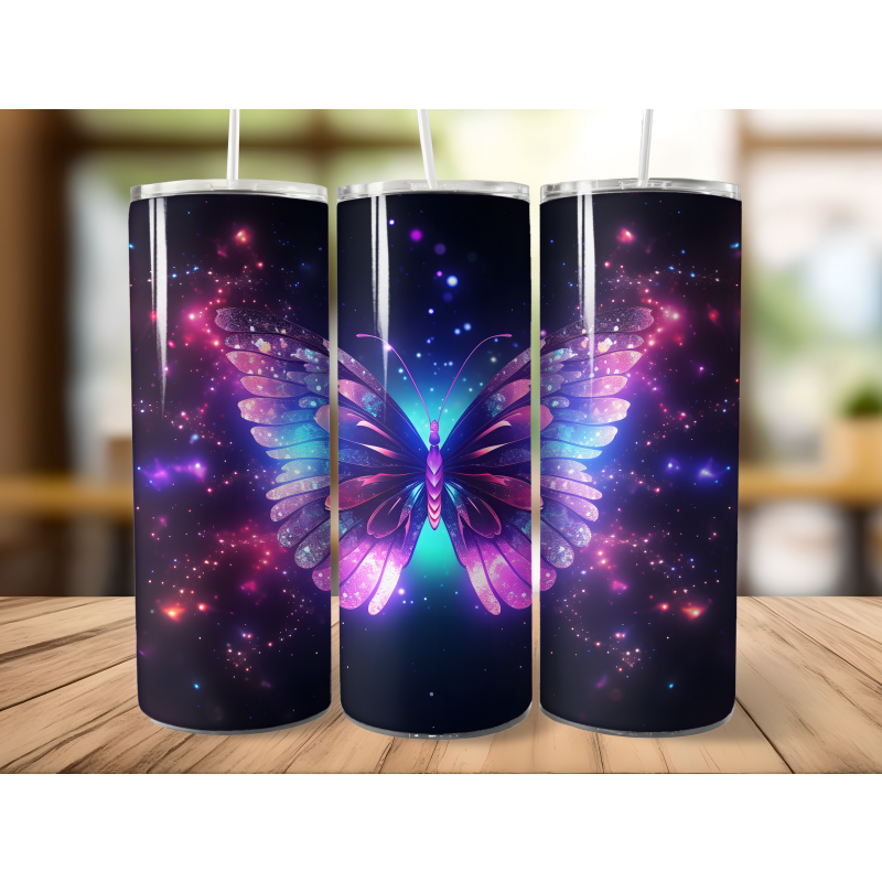 Schmetterling Night -Tumbler Edelstahl Trinkflasche, 24,99 €