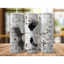 Schmetterling White - Wand -Tumbler Edelstahl Trinkflasche