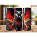 Phönix-Cat Katzen Tumbler Edelstahl Trinkflasche...