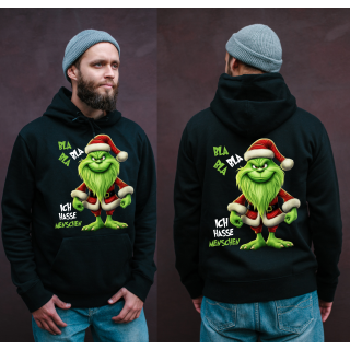 Green Santa Bla Bla Bla - Ich hasse Menschen -Hoodie