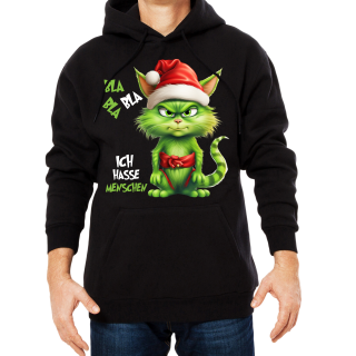 Green Cat - Bla Bla Bla - Ich hasse Menschen -Hoodie