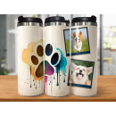 Hunde DOG Tumbler mit Ihren Bildern personalisiert - Tumbler Edelstahl Trinkflasche