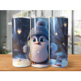 X-MAS Sweet Pinguin - Tumbler Edelstahl Trinkflasche