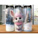 Sweet Bunny Pink - Tumbler Edelstahl Trinkflasche