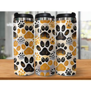 Paw Prints Tumbler Edelstahl Trinkflasche