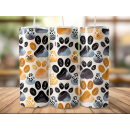 Paw Prints Tumbler Edelstahl Trinkflasche