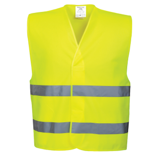 Portwest Warnweste Gelb EN ISO 20471 Class 2  in 4 größen S/M , L/XL, XXL/3XL, 4XL/5XL