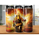 Feuerwehr "Fire" Edelstahl Trinkflasche inkl...