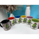 Green Santa Bla Bla Bla - Ich hasse Menschen - MAGIC WOW Kaffeetasse Teetasse NEU