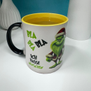 Green Santa Bla Bla Bla - Ich hasse Menschen - MAGIC WOW Kaffeetasse Teetasse NEU