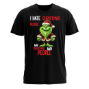 Green Santa I hate Christmas and People -  T-Shirt