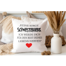 Herzbotschaft Dekokissen Kissen mit Aufdruck Keine Sorge...