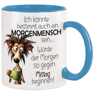 Morgenmensch lustige Spruch Tasse mit lusigen Design Kaffeetasse Teetasse