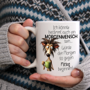 Morgenmensch lustige Spruch Tasse mit lusigen Design...