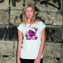 Ladies Freya Green "Pink Edition" Coffee Extended Shoulder T-Shirt