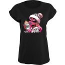 Ladies Freya Green "Pink Edition" Coffee Extended Shoulder T-Shirt