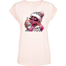 Ladies Freya Green "Pink Edition" Coffee Extended Shoulder T-Shirt