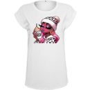 Ladies Freya Green "Pink Edition" Coffee Extended Shoulder T-Shirt