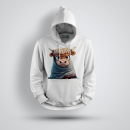 Funnywords® Highland Cow Arla / Unisex Deluxe Heavy Hoodie