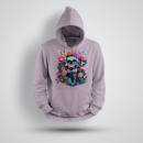 Funnywords® Skelett Skull Flower / Unisex Deluxe...