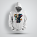 Funnywords® The Rainbow Elephant Unisex Deluxe Heavy...