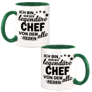 Legendäre Tasse Chef  Kaffeetasse Teetasse Motiv Geschenk Jubiläum