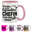 Legendäre Tasse Chefin Kaffeetasse Teetasse Motiv...