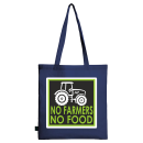 FUNNYWORDS® No Farmers - No Food Baumwolltragetasche