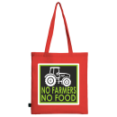 FUNNYWORDS® No Farmers - No Food Baumwolltragetasche