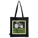 FUNNYWORDS® No Farmers - No Food Baumwolltragetasche