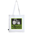 FUNNYWORDS® No Farmers - No Food Baumwolltragetasche