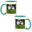 FUNNYWORDS® NO FARMERS - NO FOOD Kaffeetasse / Teetasse