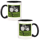 FUNNYWORDS® NO FARMERS - NO FOOD Kaffeetasse / Teetasse