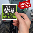 FUNNYWORDS® NO FARMERS - NO FOOD Kaffeetasse / Teetasse