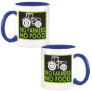 FUNNYWORDS® NO FARMERS - NO FOOD Kaffeetasse / Teetasse