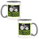 FUNNYWORDS® NO FARMERS - NO FOOD Kaffeetasse / Teetasse