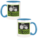 FUNNYWORDS® NO FARMERS - NO FOOD Kaffeetasse / Teetasse