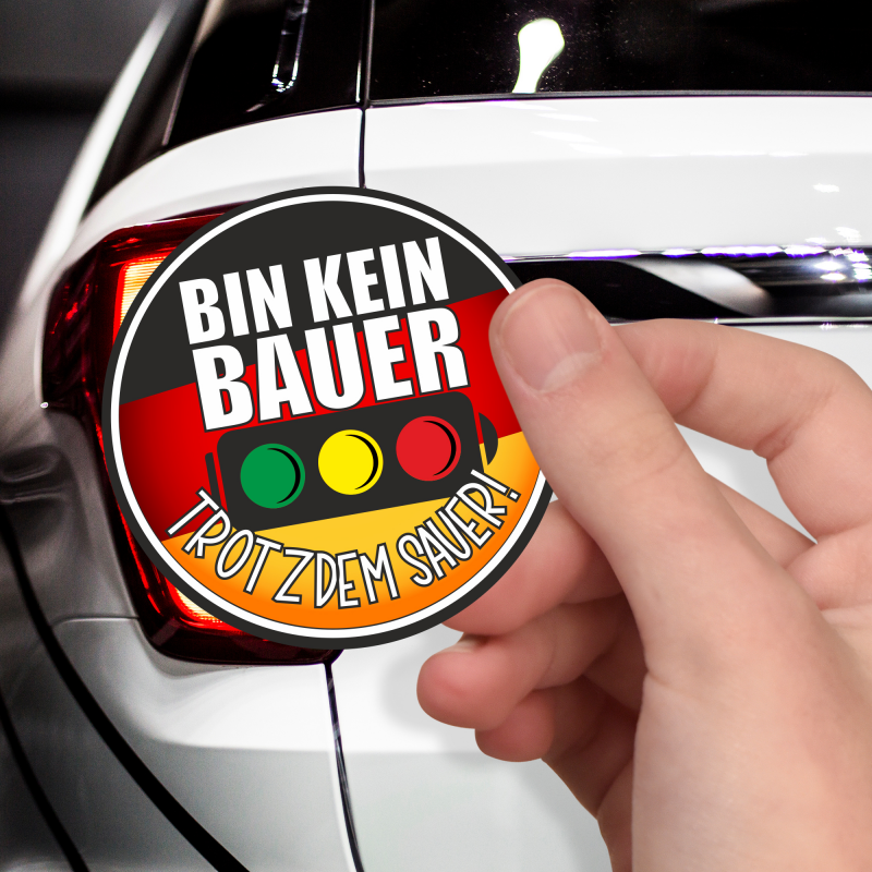 Aufkleber „Hütet Euch Vor Bauern Die In Rage Sind“ – 24 Cm, UV-lackiert, Wasserfest – Witziger Spruch Für Auto & Mehr