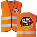 Bin kein Bauer - trotzdem Sauer Neon Warnweste Meinung Ampel M-5XL