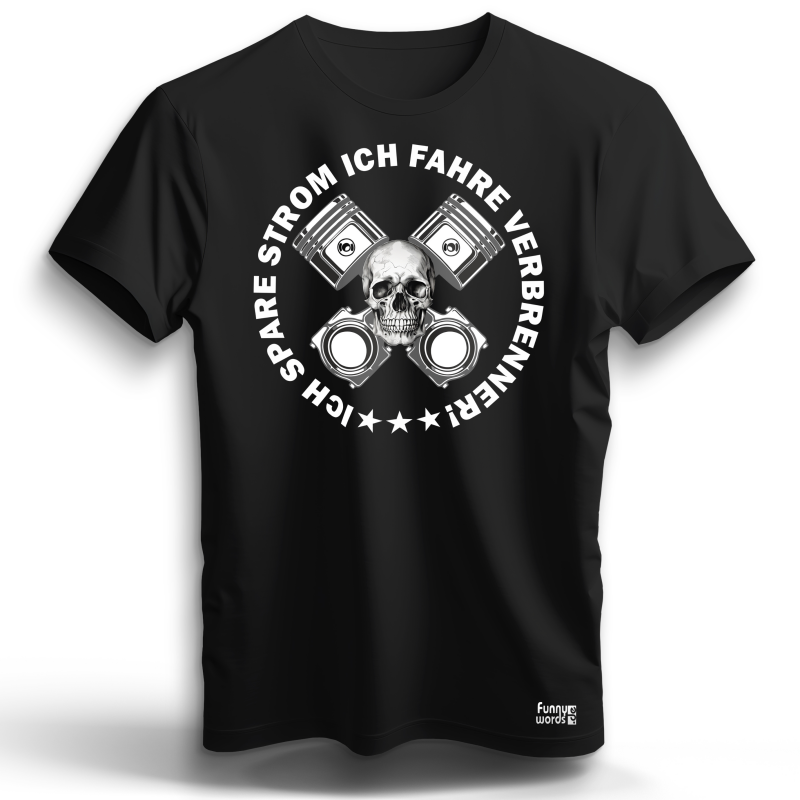 Autoaufkleber 'Ich Spare Strom! Ich Fahre Verbrenner' - Witziger Sticker Für Verbrenner-Fans