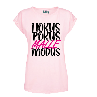 Hokus Pokus Malle Modus Frauen T-Shirt Extended Shoulder