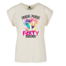 Hokus Pokus Party Modus Party Frauen T-Shirt Extended Shoulder