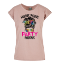 Hokus Pokus Party Modus Sunglases Frauen T-Shirt Extended Shoulder