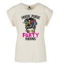 Hokus Pokus Party Modus Sunglases Frauen T-Shirt Extended Shoulder