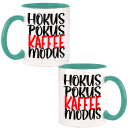 Hokus Pokus Kaffee Modus Kaffeetasse Teetasse Herztasse Glitzertasse Neontasse 22 Farben