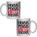 Hokus Pokus Kaffee Modus Kaffeetasse Teetasse Herztasse Glitzertasse Neontasse 22 Farben