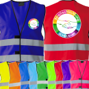 Streitschlichtung Rainbow für ein faires Miteinander / Schulname Weste in 11 Farben und 6 größen