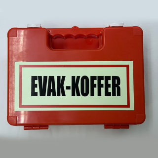 Wandkoffer Evakuierung klein leer/unbefüllt farbe Orange mit Wandhalter