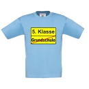 Schulkind - Kinder Shirt Einschulung Ortsschild Schule /...